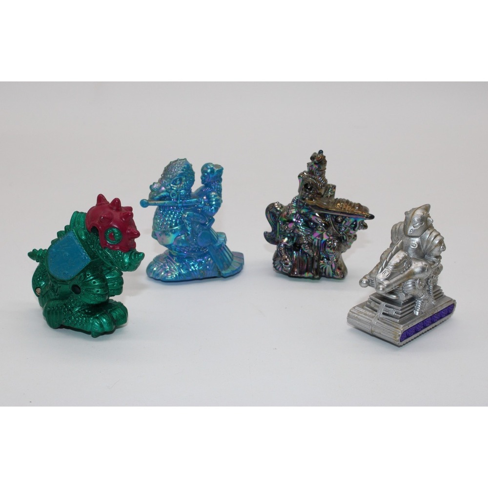 VTG Wendy's 1996 LASER KNIGHTS Knight MEDIEVAL Pullback JOUSTING Toys Lot of 4